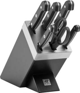 Zwilling Messerblock Gourmet (7tlg), selbstschärfend, Schwarz