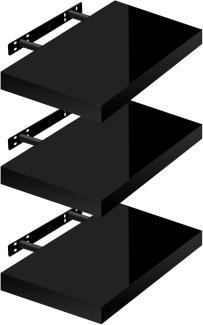 Woltu Wandregal, 3-tlg, Wandboard freischwebend Schweberegal Holz Board