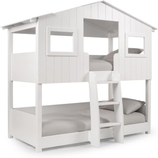 Julian Bowen Weiden-Baumhaus-Etagenbett, weiß