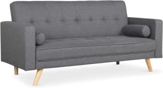 Menzzo Slow Sofa, Stoff, Dunkelgrau, 186