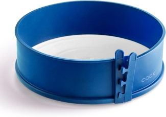 coox Springform Springform Ø 26 cm mit Servierplatte Blau, (Stück 1-tlg), Backform