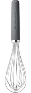 KitchenAid Schneebesen mit Softgrip - Holzkohle Grau