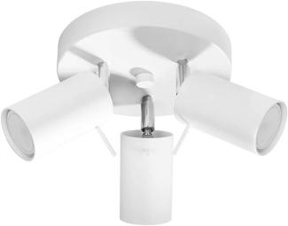 SOLLUX SL. 1015 Deckenleuchte RING 3P weiß L: 200, B: 200, H: 180, GU10/40W, dimmbar