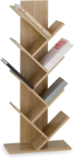 IDIMEX Bücherregal JULES, Design Regal freistehend mit 7 Ablagen Sonoma Eiche