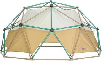 Lifetime Stahl Klettergerüst Geodome | Klettergerüst inkl. Spielzelt | Grün/Bronze | Ø 305x152 cm