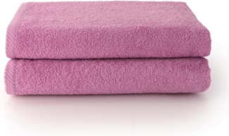 Top Towel - Plus - Große Badetücher - Badetücher - 2 Duschtücher - 70x140 cm - 100 % Baumwolle - Malve