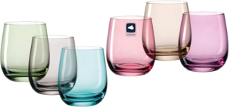 Leonardo SORA Trinkglas klein 0,3l farbig sortiert 6er Set - A