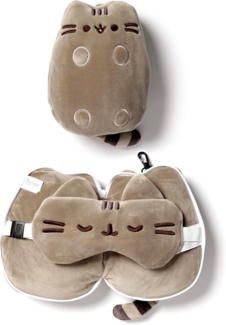 Puckator Reisekissen Pusheen die Katze Reisekissen mit Augenmaske