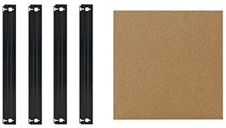 shelfplaza BLACK 50x50 cm Fachboden-Set in schwarz für BLACK Schwerlastregale mit 175 kg Traglast pro Boden