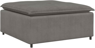 vidaXL Modulares Sofa Fußhocker-Modul Hellgrau 100x100x48 cm 4104497