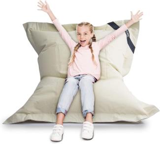 LAZY BAG Riesen-Sitzsack XL 160x125 cm mit 300 Liter | Sitzkissen 2-in-1 für Kinder & Erwachsene | Bequeme Indoor & Outdoor mit 3 Mio. EPS-Perlen für perfekte Ergonomie | Deutscher Marken Hersteller