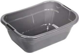 plast team Wäschekorb LAUNDRY BASKET, 23 Liter, silber Maße: (B)395 x (T)547 x (H)210 mm, oval, Material: PPH, zum - 1 Stück (19700807)