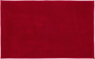 Gözze Badematte Chenille, Höhe 15 mm, rutschhemmend beschichtet, fußbodenheizungsgeeignet, Polyester, rechteckig, Badteppich, Uni Farben, besonders weich durch Microfaser, waschbar