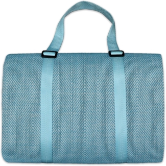 jilda-tex Picknickdecke Campingdecke XXL Matte 200x200 cm Strandmatte wasserdicht sandfest (Chillout-Petrol)