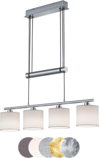 lightling Pendelleuchte Marita, höhenverstellbar, ohne Leuchtmittel, moderne Pendellampe, weiß