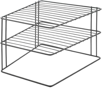 METALTEX 361302000 Palio Lava Eckschrankeinsatz 2-Etg. 25 x 25 x 19 cm TouchTherm®, matt schwarz