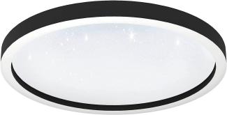 Eglo 900412 Deckenleuchte MONTEMORELOS-Z Kunststoff m. Kristalleffekt weiss LED 34,5W 2700-6500K H:7cm Ø57cm dimmbar mit Connect-Z Funktion