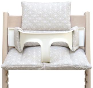 Blausberg Baby Sitzkissen für Stokke 'Tripp Trapp' Hochstuhl,  Happy Star Beige