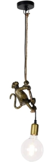 Qazqa Pendelleuchte Animal monkey, ohne Leuchtmittel, E27, Gold/Messing, Klassisch / Antik, Aluminium, 1-flammig