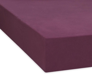 Traumschlaf Feinbiber Boxspring Spannbetttuch|200x200 cm| beere