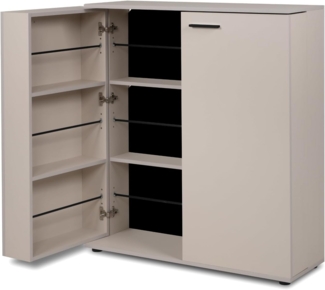 Schuhschrank Logu in Samt 100 x 110 cm
