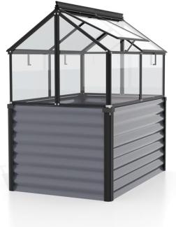 Vitavia Hochfrühbeet "Gaia Jumbo", schwarz, 122 x 83 x 137 cm,3 mm ESG (mit Unterbau)