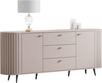 Lookway Kommode ELODIE II 2D3D mit gefrästen Fronten und Soft-Close-System, Breite: 190 cm