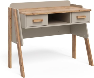 Schreibtisch Malia Cashmere/Artisan 97x51 cm mit 2 Schubladen Vitalispa