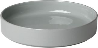 blomus Pilar Tiefer Teller, Mirage Grey, Keramik, H 4 cm, Ø 20 cm, 63716