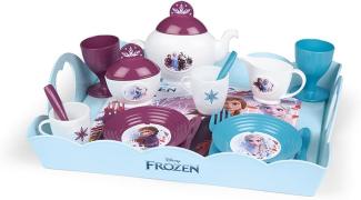 Frozen 2 Serviertablett, Disney Frozen Tablett mit Geschirr, für Kinder ab 3 Jahren