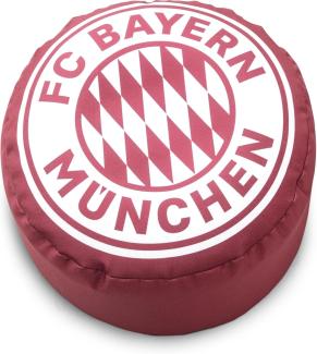 Magma Heimtex Sitzsack FCB Bayern München, Dotcom VIP, mit Füllung, 60l, Rot, Ø 50x30 cm