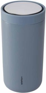 To Go Click Edelstahl Doppelwand Thermobecher, 0,2 l. Dusty blue Stelton Becher