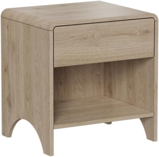Nachttisch Oaki Eiche 47 x 50 cm mit 1 Schublade Vicco