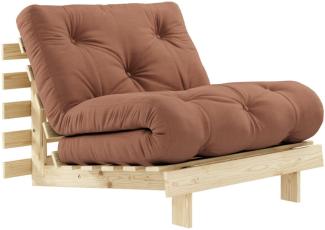 Karup Design ROOTS Futonsessel Gestell Natur, Matratze Clay Brown