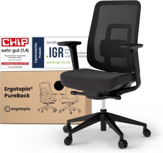 Ergotopia Bürostuhl PureBack ergonomischer Schreibtischstuhl