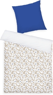 TOM TAILOR HOME Bettwäsche FRESH FLOWERS 135x200cm, 155x220cm oder 200x220cm, Renforcé, 2 teilig, new bedroom, mit farbigem Markenreißverschluss
