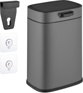 relaxdays Mülleimer Hängender Küchenmülleimer 5 l, grau