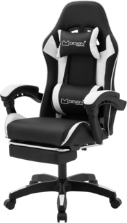 ML-DESIGN Bürostuhl Computerstuhl Schreibtischstuhl für Büro & Arbeitszimmer Drehsessel, Gaming Stuhl inkl. 2 Kissen Armlehne & Fußstütze ergonomisch anpassbar