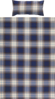 REDBEST Bettwäsche Bettwäsche, Biber, 2 teilig, Karo