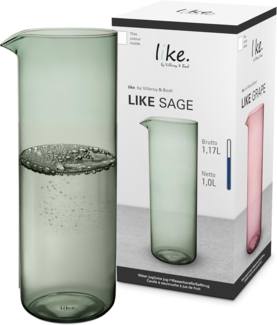 like. by Villeroy & Boch Like Glass Wasserkaraffe / Saftkrug 1 l Sage - DS