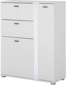 Highboard Bellport in weiß matt 100 x 125 cm