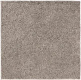 benuta Hochflor-Teppich Soho, quadratisch, Höhe: 31 mm, Teppich Wohnzimmer, Schlafzimmer, Esszimmer, Rutschfest, Waschbar