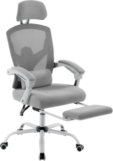 DUMOS Bürostuhl Ergonomisch EIN Schreibtischstuhl mit Komfortarmlehnen Ausgestattet mit Einer Bequemen Lendenwirbelstütze und Fußstütze Office Chair Geeignet für Zuhause