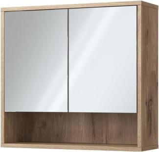 Vicco Bad-Spiegelschrank Eliza Viking Oak 70 x 65 cm mit 2 Türen