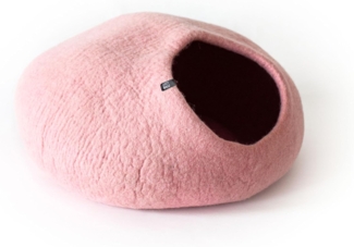 LucyBalu Tierbett Katzenhöhle aus Filz, Filzhöhle für Katzen, Kuschelhöhle für Katzen