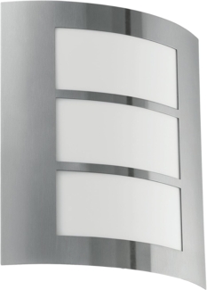 Eglo 88139 Aussen-/Wandleuchte CITY edelstahl, E27 max. 1X40W