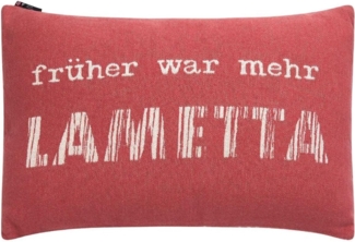 David Fussenegger Kissenhülle "Früher war mehr Lametta" Rot (60x40 cm) 82661166