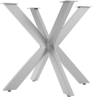 SO-TECH® Tischgestell SPIDER Schwerlast Tischbeine Tischfüße, einfache Montage, für Esstisch, echt Edelstahl, H 710 x B 850 x L 850 mm