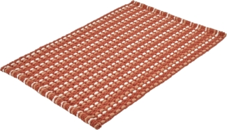 Kleine Wolke Badteppich, Loop Terracotta, 70x120 cm