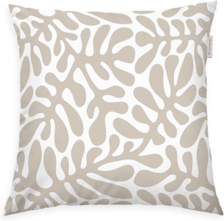 TOM TAILOR HOME Kissenhülle new bedroom, ORGANIC LEAVES, 40x40cm oder 40x80cm, (1 Stück), mit farbigem Markenreißverschluss